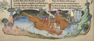 John Rylands Library - English MS 1, fol. 9v - 15th century (middle)