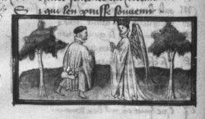 Guillaume de Lorris and Jean de Meun p.14v - 1400 (circa)