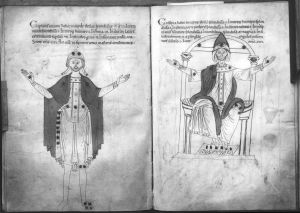 Stiftsbibliothek - 296, fol. 90v-91r - 12th century