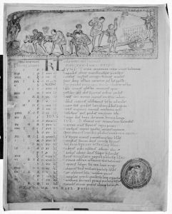 British Library - Cotton MS Tiberius B V, fol. 5v - 11th century (second quarter)
