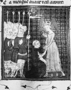 Guillaume de Lorris and Jean de Meun p.70r - 14th century