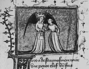Guillaume de Lorris and Jean de Meun p.16v - 1380
