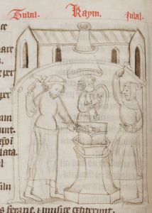 Beinecke Rare Book and Manuscript Library, Yale University - 27, fol. 43v - 1400 (circa)