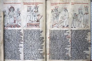 Staatsbibliothek - lat. fol. 329, fol. 21v-22r - 14th century (middle)
