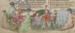 John Rylands Library - English MS 1, fol. 8v - 15th century (middle)