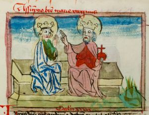 Konsistorialbibliothek (kept in the Stadtarchiv) - WD 107, fol. 75r - 15th century (middle)