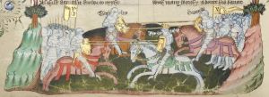 John Rylands Library - English MS 1, fol. 123v - 15th century (middle)