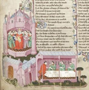 John Rylands Library - English MS 1, fol. 39v - 15th century (middle)