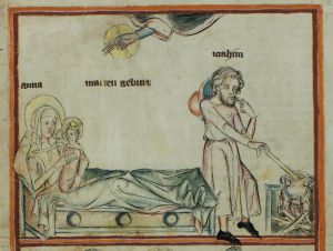 Badische Landesbibliothek - Karlsruhe 3378, fol. 8 - 14th century (middle)