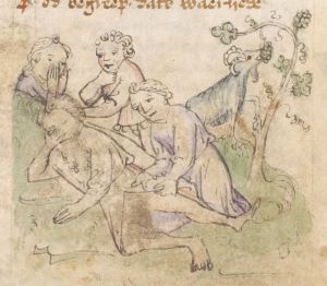 British Library - Add MS 11575, fol. 46r - 1410 (circa)