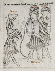 Bodleian Library - Douce 204, fol. 21v - 1430 (circa)