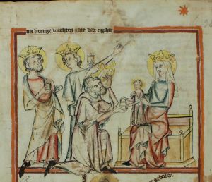 Badische Landesbibliothek - Karlsruhe 3378, fol. 28 - 14th century (middle)