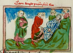 Konsistorialbibliothek (kept in the Stadtarchiv) - WD 107, fol. 42r - 15th century (middle)