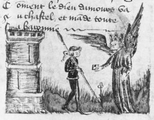 Guillaume de Lorris and Jean de Meun p.80r - 1450