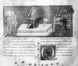 Trinity College Library - O.4.26, fol. 107r - 14th century