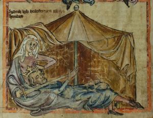 Badische Landesbibliothek - Karlsruhe 3378, fol. 100 - 14th century (middle)