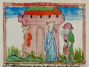 Konsistorialbibliothek (kept in the Stadtarchiv) - WD 107, fol. 80v - 15th century (middle)