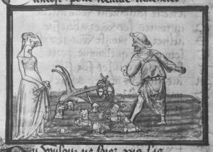 Guillaume de Lorris and Jean de Meun p.129r - 1400 (circa)