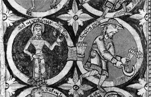 St John's College - B. 30 (James 42), fol. 2v - 1140 (circa)