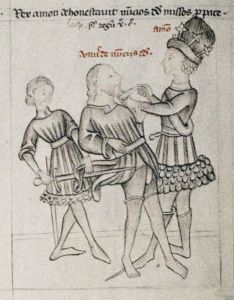 Bodleian Library - Douce 204, fol. 21v - 1430 (circa)