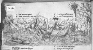 Benoît de Sainte-Maure p.216v - 14th century (second quarter)