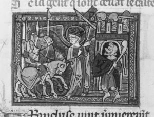 Guillaume de Lorris and Jean de Meun p.125r - 1340