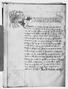 Trinity College Library - O.7.2, fol. 3v - 15th century