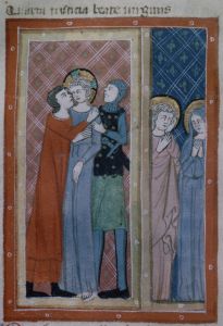 Biblioteca Corsiniana - 55.K.2 (Rossi 17), fol. 18v - 14th century (first half)