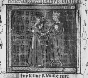 Guillaume de Lorris and Jean de Meun p.5v - 14th century