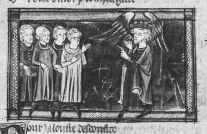 Guillaume de Lorris and Jean de Meun p.69v - 14th century