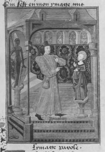Guillaume de Lorris and Jean de Meun p.155v - 1460