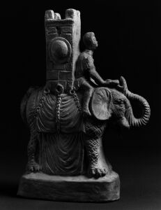 Roman - Vase in the form of a Black mahout riding an elephant - Naples Museo Nazionale