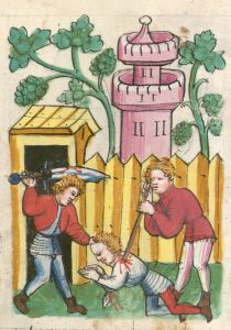 Bayerische Staatsbibliothek - Clm 3003, fol. 21v - 14th century (second half)