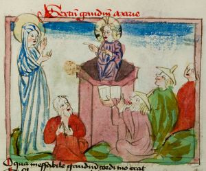 Konsistorialbibliothek (kept in the Stadtarchiv) - WD 107, fol. 97r - 15th century (middle)