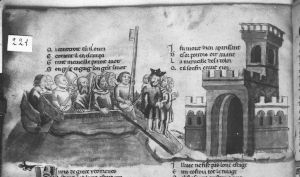 Benoît de Sainte-Maure p.221v - 14th century (second quarter)