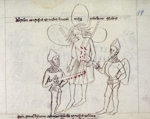 Bodleian Library - Lyell 67, fol. 49r - 14th century (late)