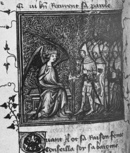 Guillaume de Lorris and Jean de Meun p.82v - 1380
