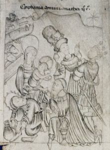 Bodleian Library - Douce 204, fol. 9r - 1430 (circa)
