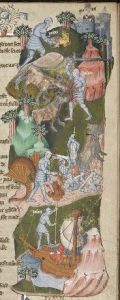 John Rylands Library - English MS 1, fol. 21r - 15th century (middle)