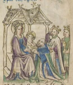 Universitätsbibliothek - Pal. germ. 432, fol. 12v - 1420 (circa)