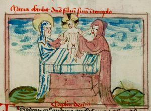 Konsistorialbibliothek (kept in the Stadtarchiv) - WD 107, fol. 23r - 15th century (middle)