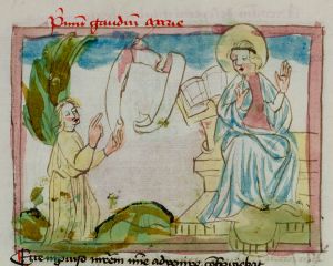 Konsistorialbibliothek (kept in the Stadtarchiv) - WD 107, fol. 97v - 15th century (middle)