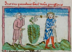 Konsistorialbibliothek (kept in the Stadtarchiv) - WD 107, fol. 48v - 15th century (middle)