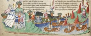 John Rylands Library - English MS 1, fol. 155v - 15th century (middle)