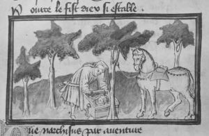 Guillaume de Lorris and Jean de Meun p.11r - 1400 (circa)