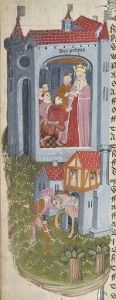 John Rylands Library - English MS 1, fol. 5v - 15th century (middle)