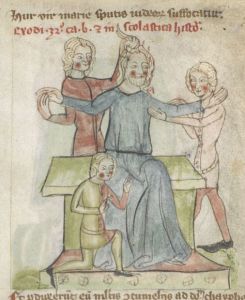 British Library - Harley MS 4996, fol. 21r - 14th century (second quarter)