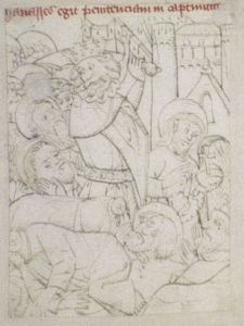 Bodleian Library - Douce f. 4, fol. 14b - 1460 (circa)