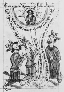 Bibliothèque royale de Belgique - 281-283 (cat. no. 2140), fol. 12v - 1390 (circa)
