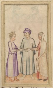 Bibliothèque de l'Arsenal - 593, fol. 8r - 14th century (second half)